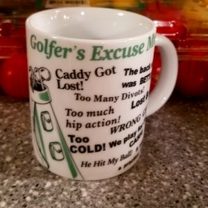 Golfer's excuse 3.5" Mug Golf Golfer Golf Course